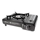 GAS ONE GS-3000 Portable Gas Stove with Carrying Case, 9,000 BTU, CSA Approved, Black, 11.2' H x 4.4' W x 13.5' L
