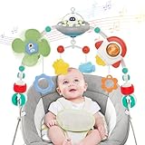 Forinces Musical Stroller Arch Toy - Baby Bouncer Toy Bar Travel Car Seat Toys for Babies 0-6 6-12 Month Infant Activity Pram Carseat Toy Mobile for Bassinet Sensory Development Toddler 1 2 3 Yr Gift