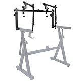 Liquid Stands 2 Tier Keyboard Stand Attachment with Straps - Adjustable Electric Digital Piano Stand for 54 - 88 Key Music Keyboards & Synths - Two Tier Double Keyboard Stand for Square Tube Z Stands