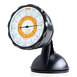 Sun Company AltiPort - Detachable Windshield and Dashboard Altimeter and Barometer | Altimeter for Cars and Trucks | Reads Altitude from 0 to 15,000 Feet