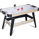 RayChee 54” Air Hockey Table, Indoor Powered Hockey Game Table w/2 Pucks, 2 Pushers, Digital LED Scoreboard, Powerful 12V Motor for Adults and Kids, Home Game Room, Easy Assembly