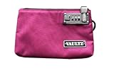 Vaultz Money Bag with Lock - 5 x 8 Inches, Men & Women's Locking Accessories Pouch for Cash, Bank Deposits, Wallet, Medicine, Phone and Credit Cards - Pink