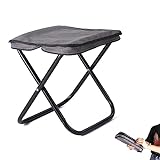 Spisces Portable Stool, Foldable Camping Stool, Zip Packed Stool Convenient for Travel/Hike/Wait in Line