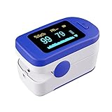 Wellue Fingertip Pulse Oximeter, Blood Oxygen Staturation Monitor, O2 Meter & Heart Rate Monitor with Lanyard & Batteries