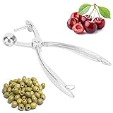Cherry Olive Pitter, Stainless Steel Cherry Seed Removal Tool Olives Pitter Tool Cherries Corer Pitter Tool Kitchen Utensils for Making Cherry Jam