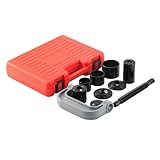 HZAUTOS 10PCS Heavy Duty Ball Joint Removal Tool, Ball Joint Press Tool Kit, U Joint Removal Tool with C Frame and 4 * 4 Adapters, Fits for Most 2WD and 4WD Vehicles & Light Trucks