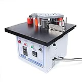 Portable Edge Bander, 0.28-2.36in Automatic Edge Banding Machine 0-6m/min, 110V 1200W Double Sided Woodworking Edge Bander for Home Decoration