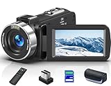 8K 64MP Camcorder Video Camera 18X Digital Zoom YouTube Vlogging Camera Webcam IR Night Vision WiFi 3.0”Touch Screen Camcorders with Microphone, 32G SD Card, Remote Control and 2 Batteries
