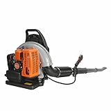 Leaf Blower - Backpack Leaf Blower with Air-Cooled 63CC 3HP Gas Powered 2-Cycle Engine for Lawn Care, 665CFM Strong Air Flow for Leaf, Sand, Gravel and Snow