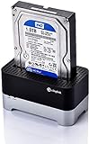 Cinolink Hard Drive Dock Docking Station USB 3.0 to SATA 2.5/3.5 Inch Hard Drive Docking Station with 3.3 Feet USB 3.0 Cable for HDD/SSD Support 8TB