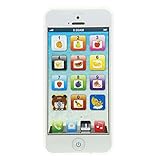 YOYOSTORE Phone Toy Play Mobile Cell Phone Music Learning for Child Toddle Baby Kid (White)