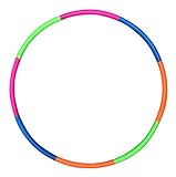 42' Exercise Hoop Snap Together Detachable Adjustable Weight Plastic Large Toy Hoop Spinning Rings for Sports and Playing