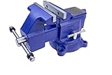 Yost Tools Vises 445 4.5' Heavy-Duty Utility Combination Pipe and Bench Vise, Blue