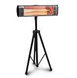 Heat Storm HS-1500-TT Infrared, 7 ft Cord, Tripod + Heater, Black