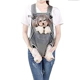 Lifeunion Legs Out Dog Carrier Backpack Hands-Free Adjustable Pet Travel Carrier for Small Medium Dogs Cats Motorcycle Hiking Walking (Grey)