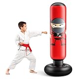 Inflatable Kids Punching Bag, Punching Bag Karate Gifts for Boys and Girls, Boxing Bag for Immediate Bounce Back for Practicing Karate, Taekwondo, and to Relieve Pent Up Energy in Kids and Adults