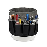 Olympia Tool Bucket 18 in., 5 Gallon Tool Bucket Organizer with 30 Pockets, Water Resistant, 600D Reinforced Material