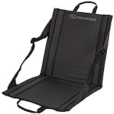 HIGHLANDER Foldable Seat Best Chair for Camping, Hiking, Stadium and More, Water Resistant and Lightweight with Pocket, Comfortable and Easy Adjustable.