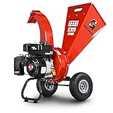 GreatCircleUSA Mini Wood Chipper Shredder Mulcher Ultra Duty 7 HP Gas Powered 3' Inch Max Wood Capacity EPA/CARB Certified Aids in Fire Prevention and Building Firebreaks
