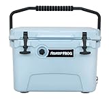 Frosted Frog 20 Quart Ice Chest Heavy Duty High Performance Roto-Molded Commercial Grade Insulated Cooler (Ocean Blue)