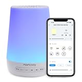 Baby Sound Machine, Momcozy White Noise Machine for Baby Sleeping with Night Light, Toddler Sleep Trainer with 34 Soothing Sounds, Timer, App Remote Control, Personal Sleep Routine (Blue)