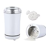 Electric Multifunctional Grinder.Electric Pill Crusher Grinder for Small or Large Pills,to Fine Powder. Pill Crusher Pulverizer Grinder for Elders or Pets. Small Dose Coffee Bean Grinder. (White)