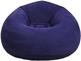 YtotY Beanless Bag Inflatable Chair, Air Sofa Outdoor Inflatable Lazy Sofa Chair No Filler,Washable Couch Bean Bag Chair Folding,for Organizing Plush Toys Or Memory Foam (Blue)