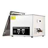 CREWORKS 15L Ultrasonic Cleaner, Total 760W Professional Industrial Auto Cleaning Machine for Carburetor Repairing Tools Parts Instrument, 40kHz Digital Sonic Cavitation Cleaner with Heater & Timer