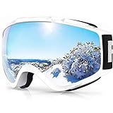 findway Ski Goggles OTG - Over Glasses Snow/Snowboard Goggles for Men, Women & Youth - 100% UV Protection