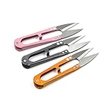 MUUZLL 3 Pack 4.1Inch Bonsai Pruning Scissors, Bud And Leaves Trimmer Yarn Thread Cutter Snips Trimming Supplies, Garden Plants, Gardening Clippers Flower, Stainless Steel Pruners Trimmers