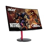 Nitro by Acer 27' Full HD 1920 x 1080 1500R Curve PC Gaming Monitor | AMD FreeSync Premium | 165Hz Refresh | 1ms (VRB) | ZeroFrame Design | 1 x Display Port 1.4 & 2 x HDMI 2.0 Ports ED270R Mbmiiphx