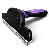 MIU COLOR Long Hair Pet Grooming Brush, Deshedding Tool for Medium and Large Dogs & Cats, Effectively Reduces Shedding by up to 95% for Pet Hair, Purple