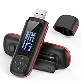AGPTEK U3 USB Stick Mp3 Player, 40GB Music Player Supports Replaceable AAA Battery, Recording, FM Radio, Expandable Up to 128GB