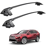 BougeRV Car Roof Rack Cross Bars Compatible with RAV4 2019-2023 with Side Rails(Not for Adventure/TRD Off-Road), Aluminum Anti-Rust Cross Bar for Rooftop Cargo Carrier Bag Kayak Bike Snowboard