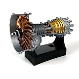 TR900 Turbofan Engine Model Aircraft Engine Kit Turbojet Engine Model Adult Gift Mechanical Science Education Toy As Shown