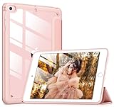 DTTOCASE for iPad Mini 4 5 3 2 1 Case,Clear 7.9 inch iPad Mini 1st 2nd 3rd 4th 5th Generation Smart Cover [Support Auto Sleep/Wake] - Rose Gold