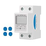 Hilitand Electric Meter KWh Meter Digital 1 Phase 2 Wire 2P DIN Rail Electronic Kilowatt Hour kwh Meter 220V 5(80) A 50Hz
