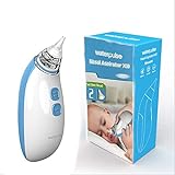 RSSZL Nasal Aspirator for Baby, Electric Baby Nasal Aspirator and Booger Sucker for Newborns Toddlers & Adult BPA Free Baby Nose Sucker with Adjustable 2 Levels Suction,Gift for Novice Mom - Blue