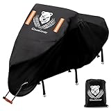 ClawsCover XXL 104' Motorcycle Cover Waterproof Outdoor Heavy Duty 420D Oxford UV Protection Scooter Covers,Tearproof,Fadeproof,Lock Hole,Storage Bag,for Harley Davidson Honda Kawasaki Yamaha Suzuki