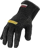 Ironclad HEATWORX REINFORCED; Heat and Cut Resistant Gloves, Palm Heat Protection Rated up to 450°F, (1 Pair), Black