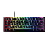 Razer Huntsman Mini 60% Gaming Keyboard: Fastest Keyboard Switches Ever - Linear Optical Switches - Chroma RGB Lighting - PBT Keycaps - Onboard Memory - Classic Black (Renewed)