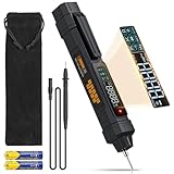Neoteck 2 in 1 Pen Type Digital Multimeter Non-Contact Voltage Tester 6000 Counts Intelligent Multimeter with LCD Display for AC/DC Voltage Resistance Diode Continuity Capacitance Frequency