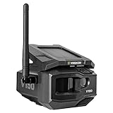 VOSKER V150 Solar-Powered LTE Cellular Security Camera | Motion Activated Sensor Wireless Camera | Receive Photos on Your Mobile App (Weather-Resistant IP65)