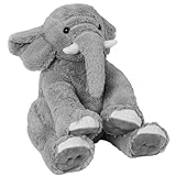 OurHonor Weighted Elephant Stuffed Animals, 5Lb Weighted Plush Giant 16in Elephant Throw Pillow Plushie for Boys, and Girls Christmas (Grey)
