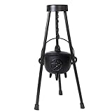 Cast Iron Cauldron for Witchcraft - Cauldron Cast Iron Witchcraft - with 14' Tripod Stand - Premium Wiccan Altar Supplies - Cauldron Pot for Spells and Rituals - Witchcraft Kit for Witches - Alters