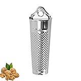 Nutmeg Grater Stainless Steel Cheese Grater Handheld Nutmeg Grinder with Container for Kitchen Hard Cheese Citrus Fruits Garlic Nut and Nutmeg