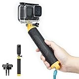 TELESIN Floating Gopro Stick Floating Selfie Stick for GoPro Hero 12 11 10 9 8 7 6, Fusion, Max, DJI and Most Action Cameras - for Snorkeling, Surfing, Waterparks