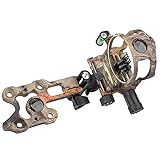 Compound Bow Sight Set, Aluminium Alloy 5 Pin Shooting Compound Bow Sight with Light, Right and Left Handed Compound Bow Sights
