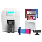Bodno Magicard 300 Dual Sided ID Card Printer & Complete Supplies Package ID Software - Bronze Edition