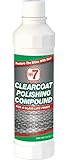 NO.7 Clearcoat Polishing Compound - 8 Fl Oz - for a Glass Like Finish - Removes Light Oxidation and Cleans Stains and Grime